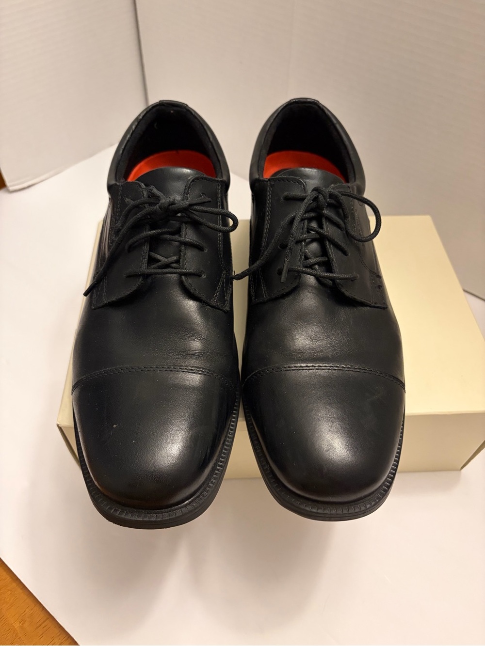 ROCKPORT Men’s Essential Details Dress Shoe Hydroshield Waterproof, Black US 10